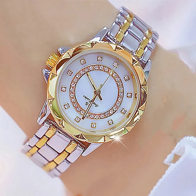Reloj de pulsera para mujer con diamantes de imitación 