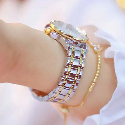 Reloj de pulsera para mujer con diamantes de imitación 