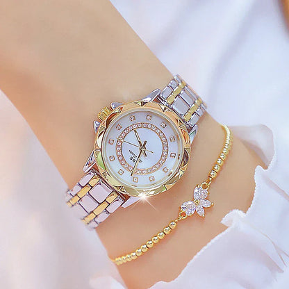 Reloj de pulsera para mujer con diamantes de imitación 