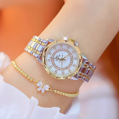 Reloj de pulsera para mujer con diamantes de imitación 