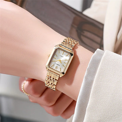 Reloj ligero de acero inoxidable para mujer 