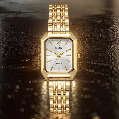 Reloj ligero de acero inoxidable para mujer 