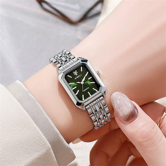 Reloj ligero de acero inoxidable para mujer 